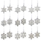 Wooden Mini Snowflake Ornament (Set of 18)