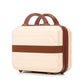 14'/20' 2-Piece Beige ABS Spinner Wheel Luggage Set