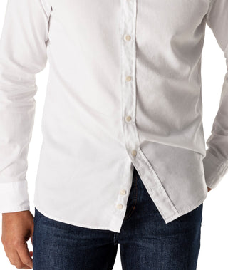 Eton Men's Soft Casual Line Slim Fit Oxford Shirt White Size 16.5