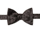 Eton Men's Floral Silk Pre Tied Bow Tie Black Size Regular