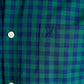 Nautica Men's Sail Navtech Wrinkle Resistant Plaid Shirt Green Size X-Large
