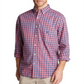 Nautica Men's Classic Fit Blue Sail Casual Plaid Shirt Red Size Small