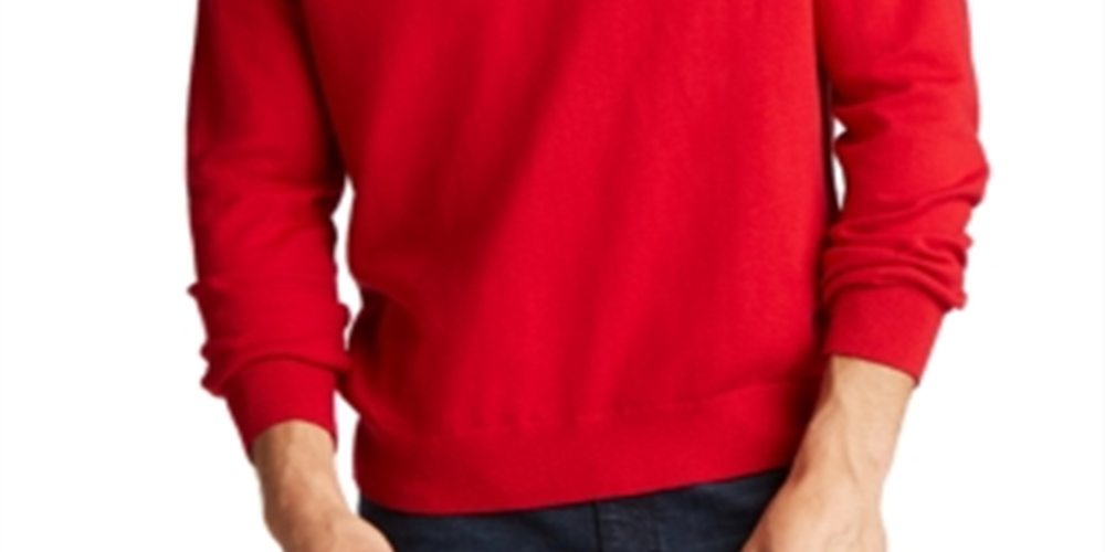 Nautica Men's Big & Tall Navtech Quarter Zip Sweater Red Size 4X-Large