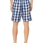 Nautica Men's Cotton Plaid Pajama Shorts Blue Size Large