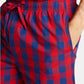Nautica Men's Cotton Plaid Pajama Shorts Red Size Large