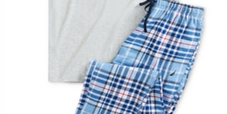 Nautica Men's T-Shirt and Flannel Pants Pajama Set Gray Size XX-Large