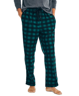 Nautica Men's Cozy Fleece Pajama Pants Green Size Large