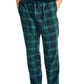Nautica Men's 2 Pc Classic Fit Solid T-Shirt & Plaid Flannel Pajama Pants Set Black Size Medium