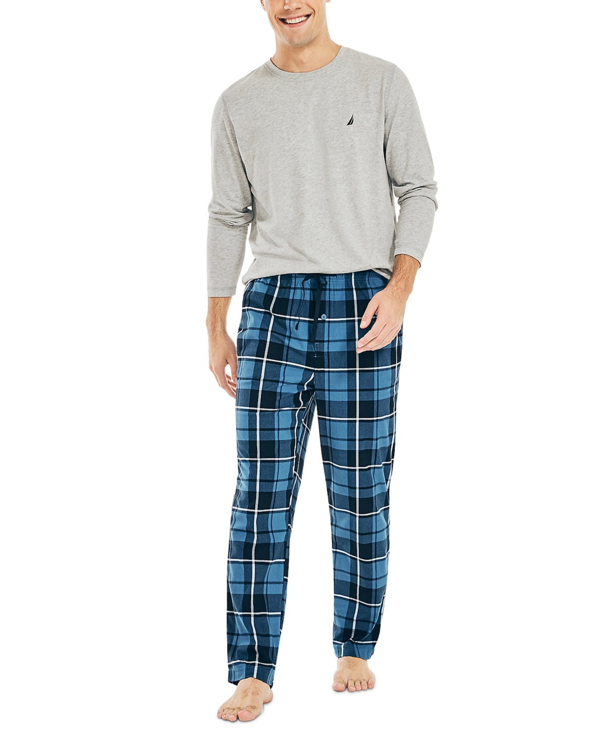 Nautica Men's Sustainably Crafted Cozy Fleece Pants Blue Size XX-Large