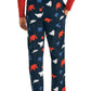 Nautica Men's Classic Fit Polar Bear Print Pajama Pants Blue Size Large