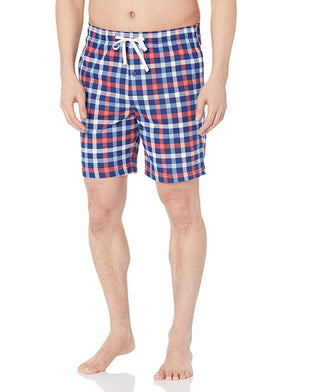 Nautica Men's Classic-Fit Plaid Cotton Blue Depths Size  M