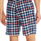 Nautica Men's Classic Fit Plaid Cotton Sleep Shorts Blue Size Large