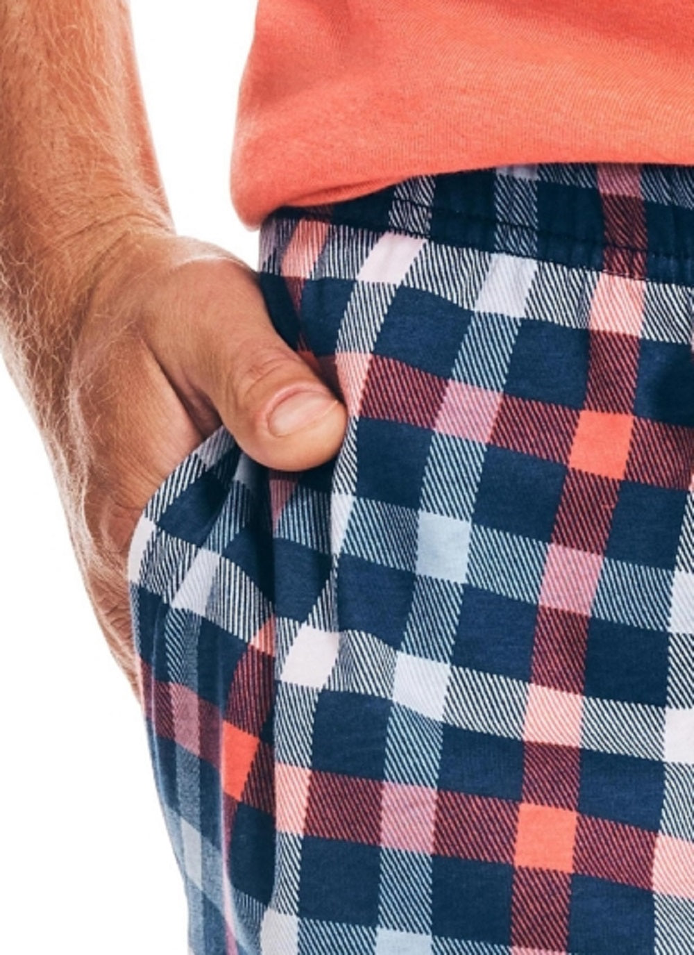 Nautica Men's Classic-Fit Plaid Cotton Sleep Shorts Blue Size XL