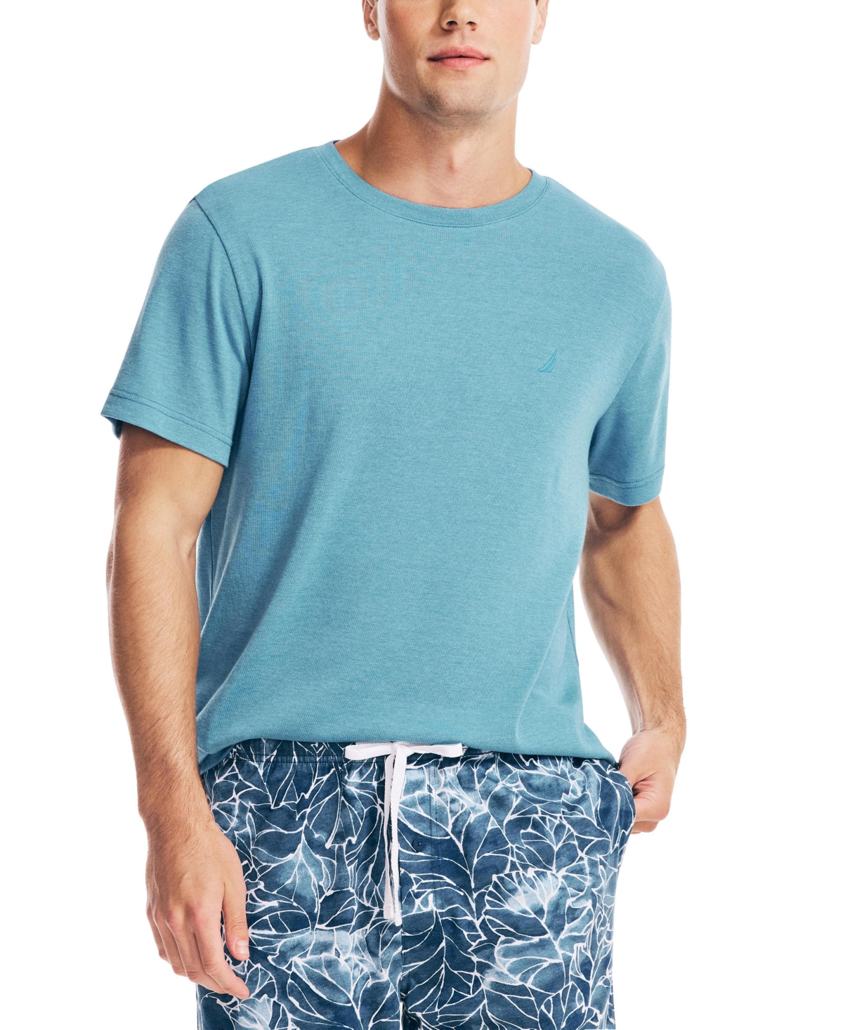 Nautica Men's J Class Sleep T-Shirt Blue Size Large