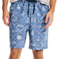 Nautica Men's Aloha Classic Fit Nautical Print Cotton Sleep Shorts Blue Size X-Large