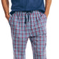 Nautica Men's Check Poplin Pajama Pants Blue Size Large