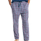 Nautica Men's Check Poplin Pajama Pants Blue Size Large