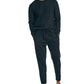 Nautica Men's Waffle Knit Thermal Pajama Set Black Size Small
