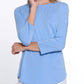 Multiples - 3/4 Sleeve Tulip Hem Top