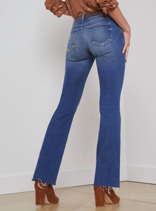 L'Agence - Sneeki Low Rise Sneaker Straight Jean