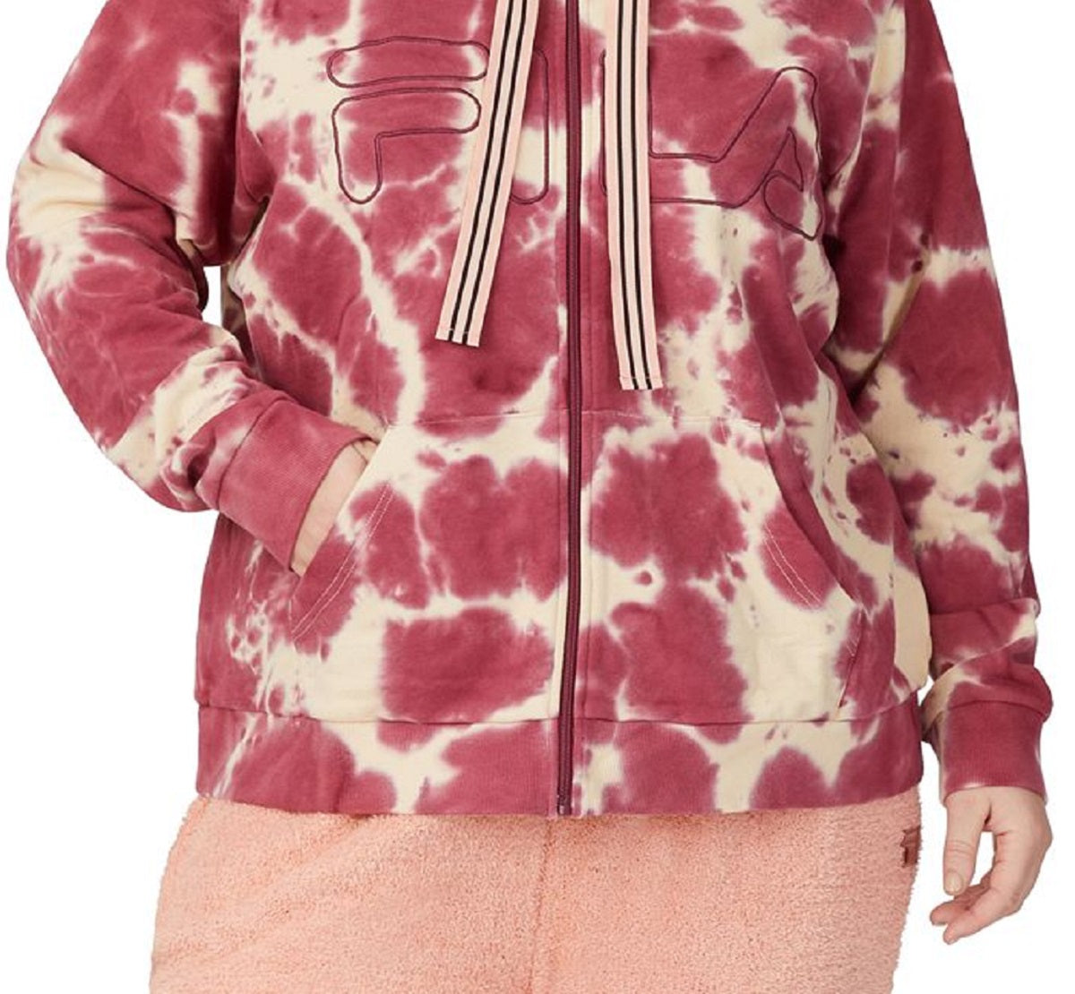 Fila Women's Self Love Zip Up Hoodie Brown