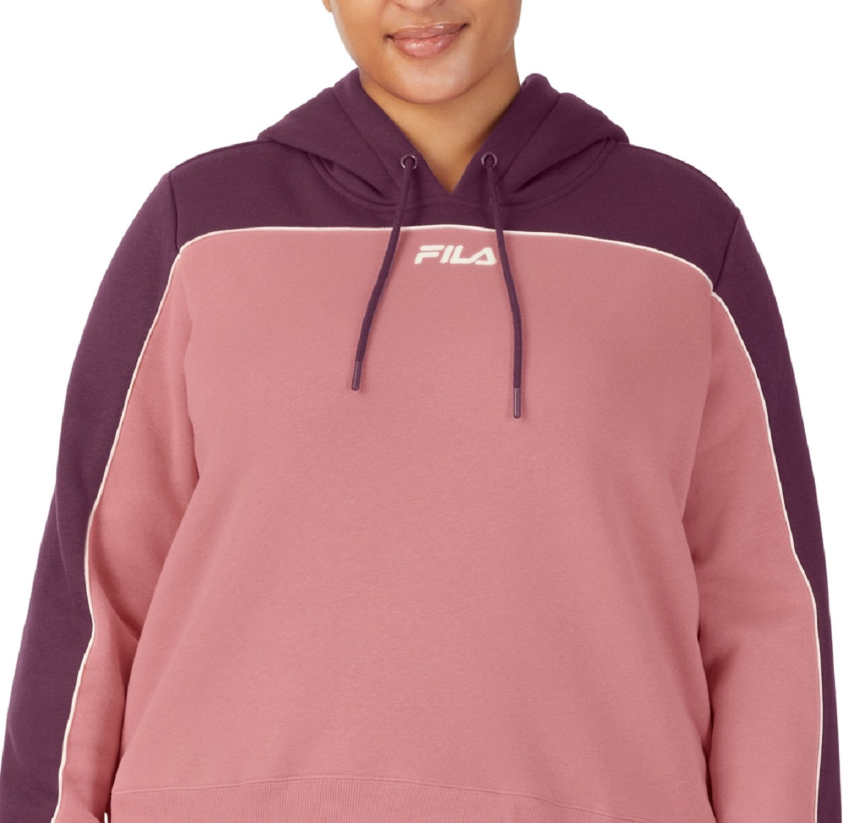 Fila Women's Vigor Colorblocked Long Hoodie Purple Size 3X –