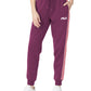 Fila Women's Vigor Mid Rise Colorblocked Fleece Joggers Purple