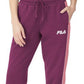 Fila Women's Vigor Mid Rise Colorblocked Fleece Joggers Purple