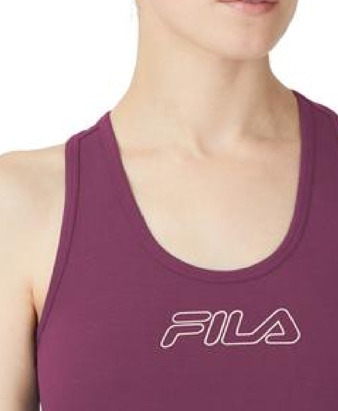Fila Women's Bloom Logo Pullover Jersey Sports Bra Purple Size 1X – Steals