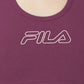 Fila Women's Bloom Logo Pullover Jersey Sports Bra Purple Size 4X