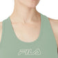 Fila Women's Bloom Logo Pullover Jersey Sports Bra Green Size 2X