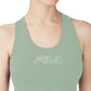 Fila Women's Bloom Logo Pullover Jersey Sports Bra Green Size 2X