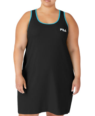 Fila Women's Logo Tank Dress Black Size 4X