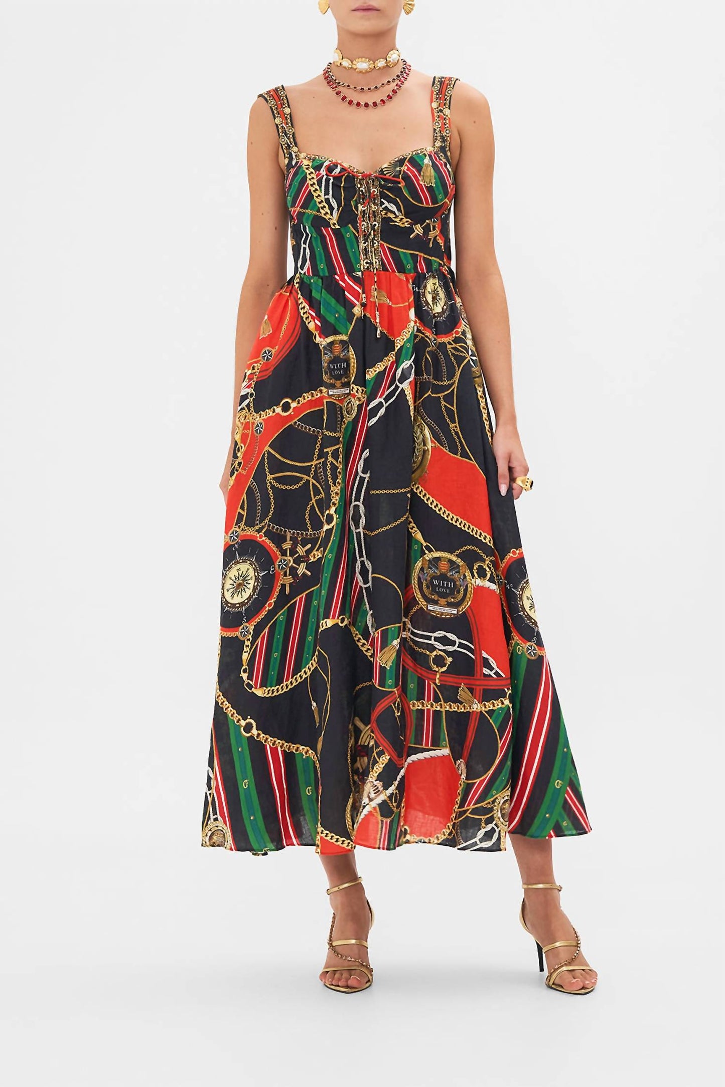 Camilla - Eyelet Bustier Dress