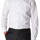 Eton Women's Contemporary Fit Pleated Bib Tuxedo Shirt White Size 15.5