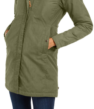 Fjällräven Women's Kiruna Water Resistant Parka Green Size X-Large