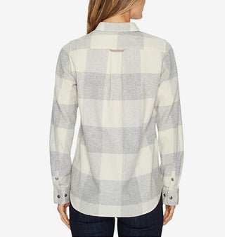 Fjallraven Women's Canada Plaid Hiking Shirt Gray Size X-Large