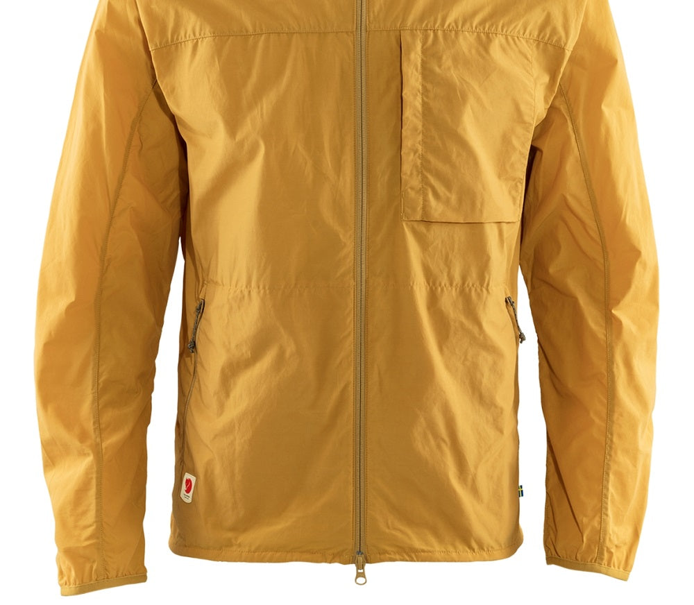 Fjallraven Men's High Coast Wind Jacket Yellow Size Medium