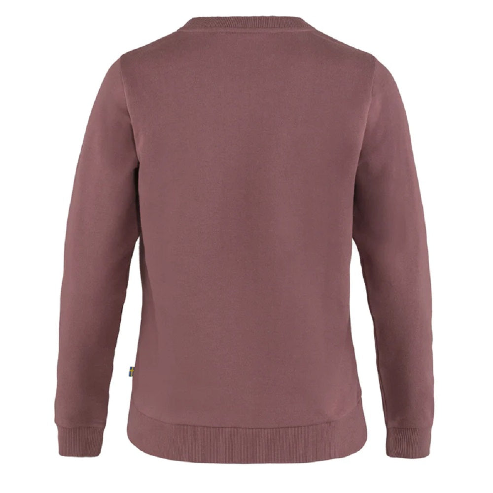 Fjallraven Women's Cotton Logo Sweater Purple Size Medium