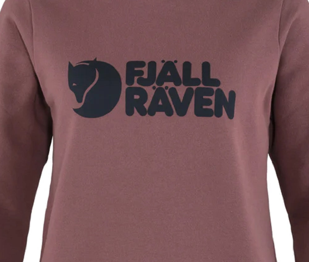 Fjallraven Women's Cotton Logo Sweater Purple Size Medium