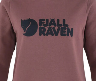 Fjallraven Women's Cotton Logo Sweater Purple Size Medium