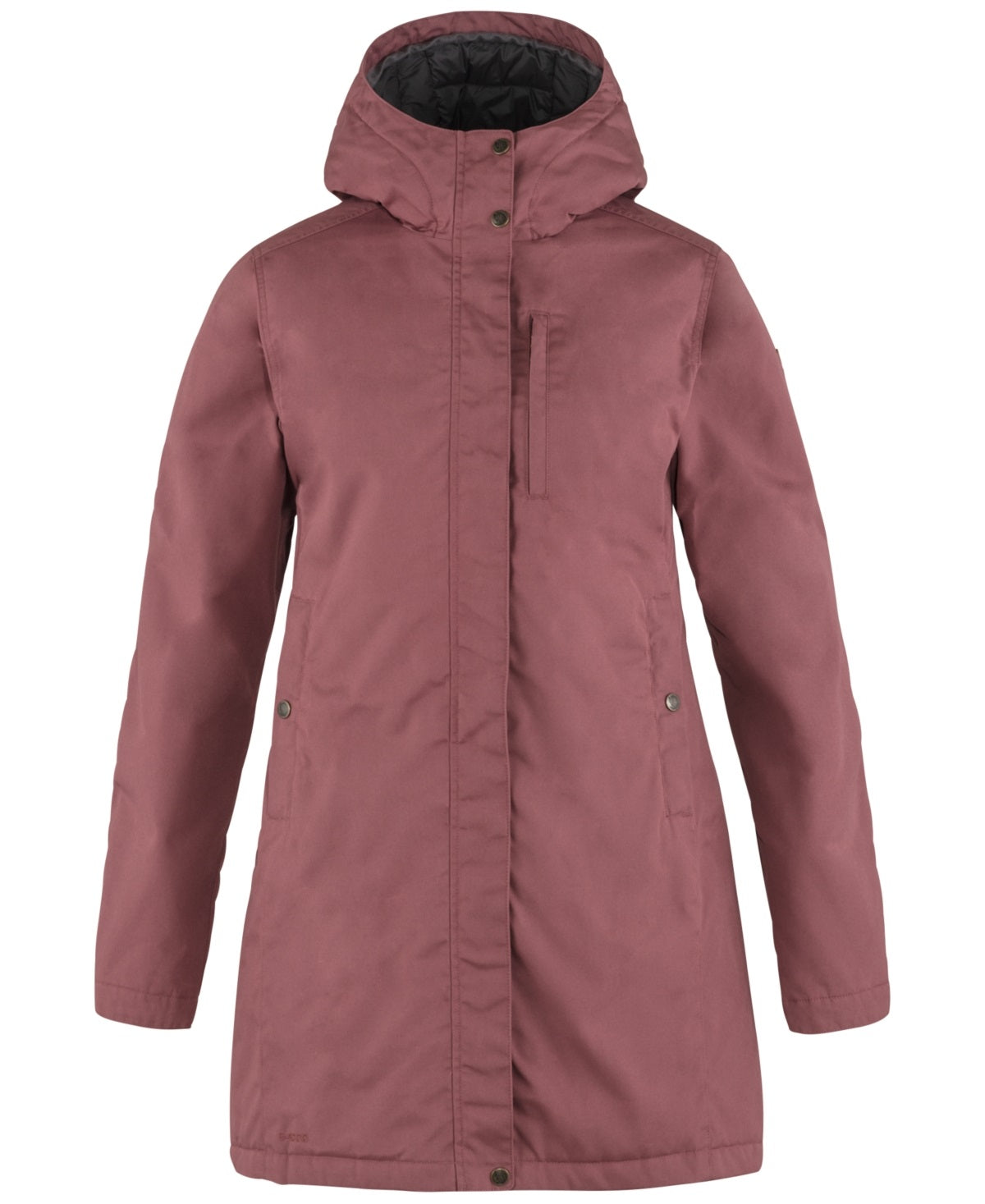 Fjällräven Women's Kiruna Water Resistant Parka Purple Size Medium
