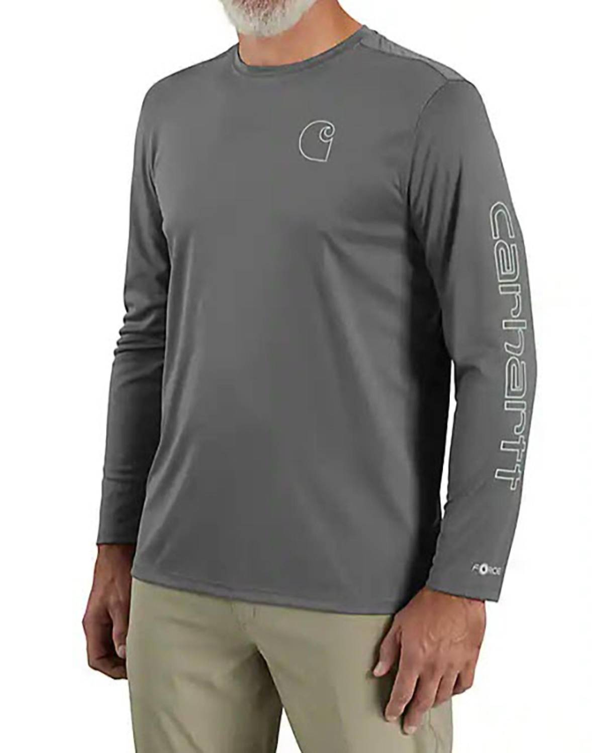Carhartt - Men's Sun Defender Light Long Sleeve Logo Tee