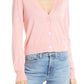 Halogen Fitted V-Neck Cardigan - Pink Flamingo