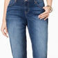 Style & Co Women's Curvy Marseille Wash Skinny Jeans Blue Size 8 Petite