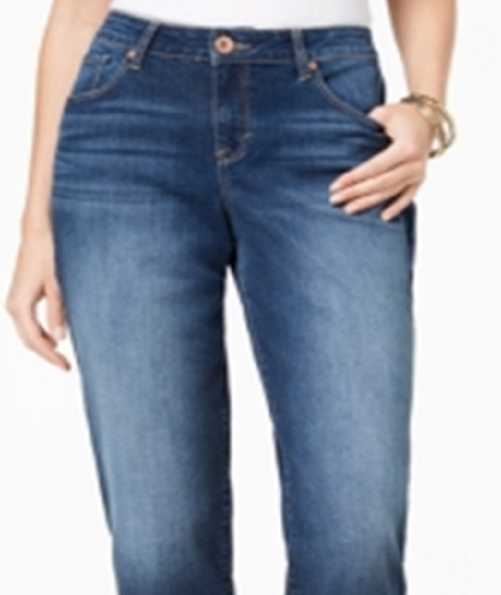 Style & Co Women's Curvy Marseille Wash Skinny Jeans Blue Size 8 Petite