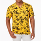 INC International Concepts Men's Samuel Casual Printed Button Down Shirt Yellow Size X-Large