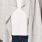 Bar III Women's Draped Open Front Sweater Gray Size X-Small
