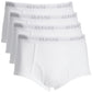 Alfani Men's Intimates 5 Pack Stretch Double Pouch Fly Underwear Briefs White Size Small