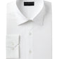 Alfani Men's Slim Fit 2 Way Stretch Performance Solid Dress Shirt White Size 16 X34X35